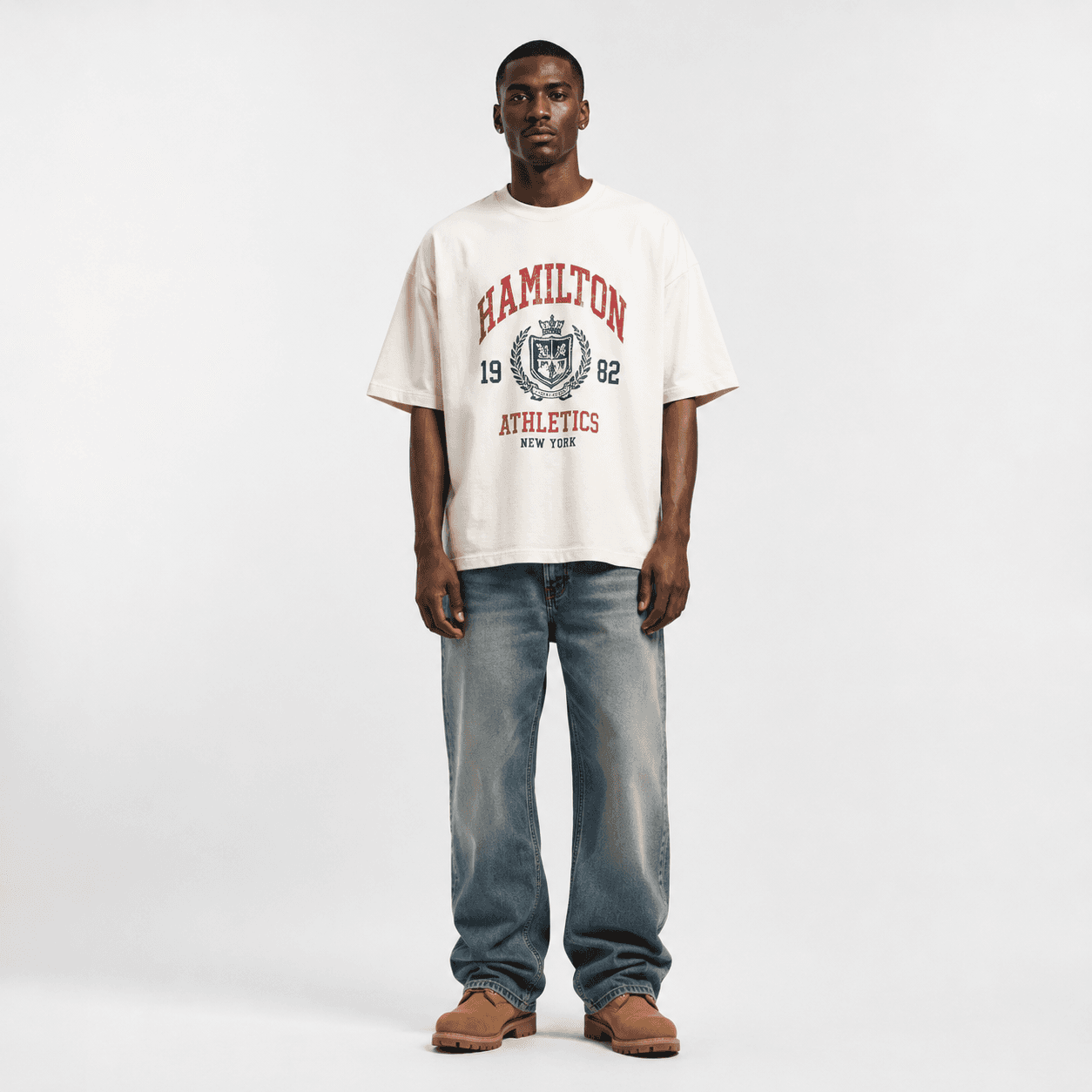 Uwais Oversized Tee 'Black Reflect'